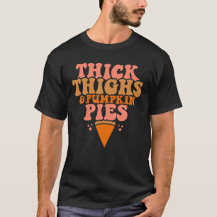 Camiseta Coxas grossas Pumpkin Pega Engraçado Combinação de