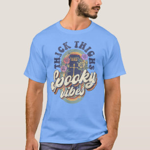 Camiseta Coxas grossas Víblias assustadoras Retro Coffin Ha