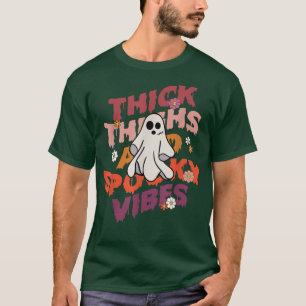Camiseta Coxas grossas Víblias fantasmas Fantasmas Hippie C