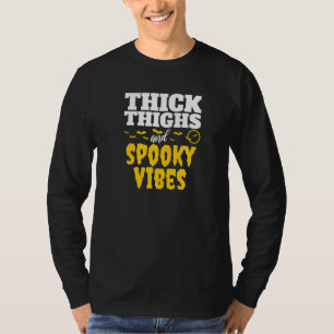 Camiseta Coxas Grossas Vibrações Assustadoras Halloween