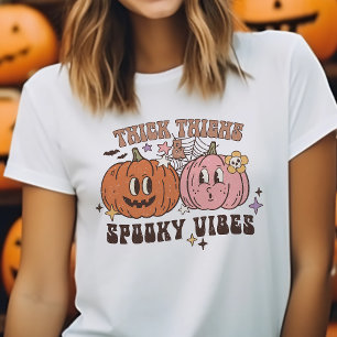 Camiseta Coxas Grossas & Vibrações Assustadoras Halloween R