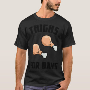 Camiseta Coxas Para Dias Diversão Frango Frito Asas Academi