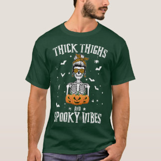 Camiseta Coxas Pesadas E Víblias Loucas No Dia das Bruxas