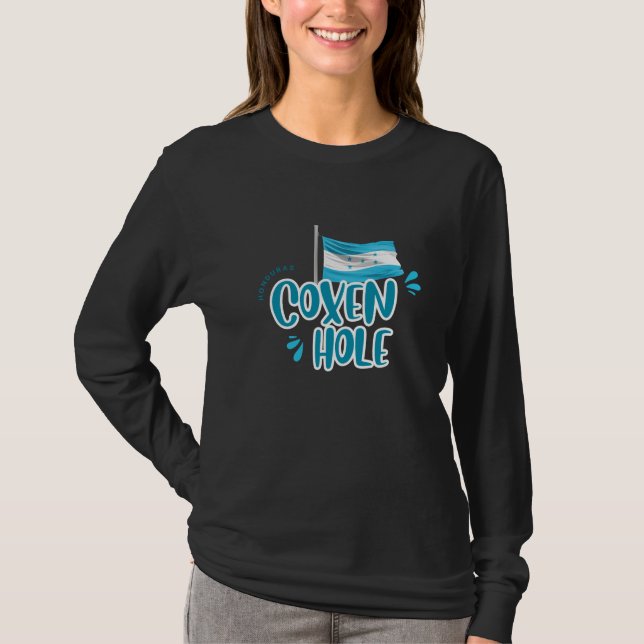 Camiseta Coxen Hole com Bandeira de Honduras (Frente)