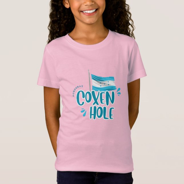 Camiseta Coxen Hole com Bandeira de Honduras (Frente)