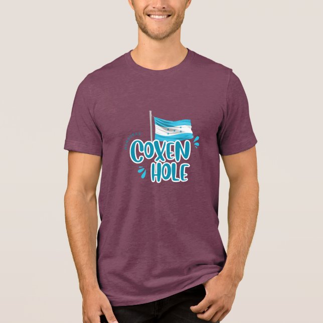 Camiseta Coxen Hole com Bandeira de Honduras (Frente)