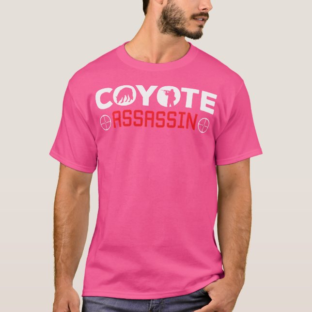 Camiseta Coyote Assassin Coyote Caça Yote Coyote Hunter (Frente)