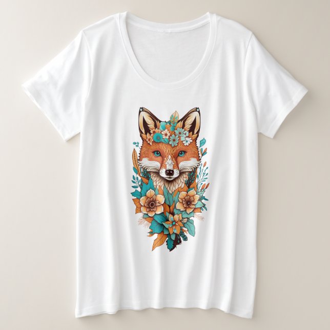 Camiseta Coyote em Fower (Frente do Design)