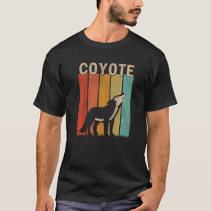 Camiseta Coyote Homens em Distância Mulheres Crianças Cute