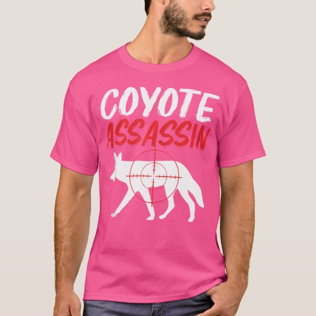 Camiseta Coyote Hunting Lover Coyote Assassin Hunter (Frente)