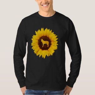 Camiseta Coyote Para Mulheres Homens Wolf Pup Canine Sunflo
