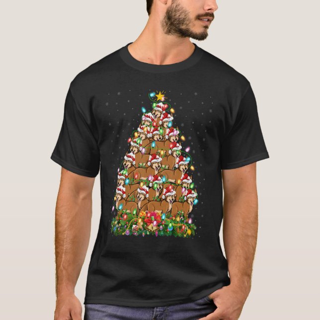 Camiseta Coyote Xmas Papais noeis Coyote Árvore de Natal (Frente)