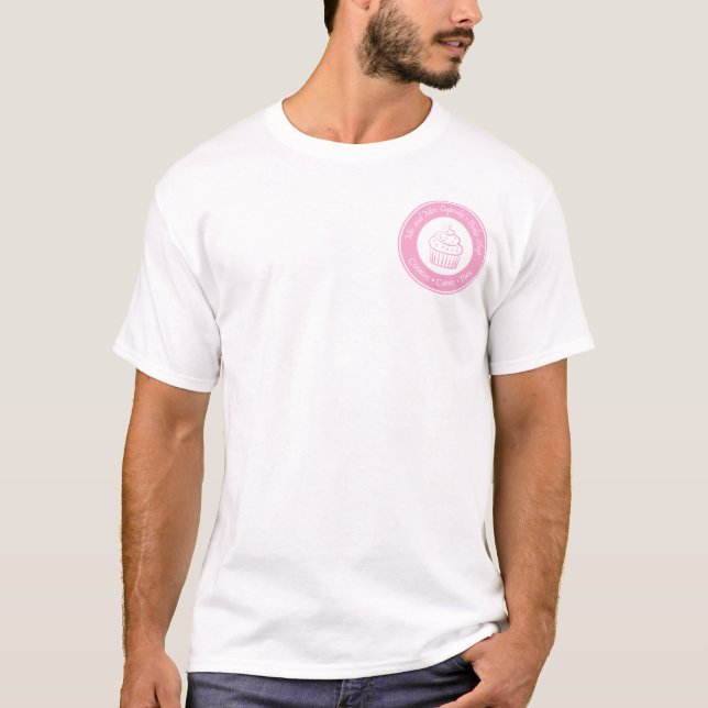 Camiseta Cozimento Comprar do Sr. e da Sra. Cupcake (Frente)
