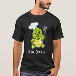 Camiseta Cozimento de Tartaruga Bebê em Panela Elétrica Coz