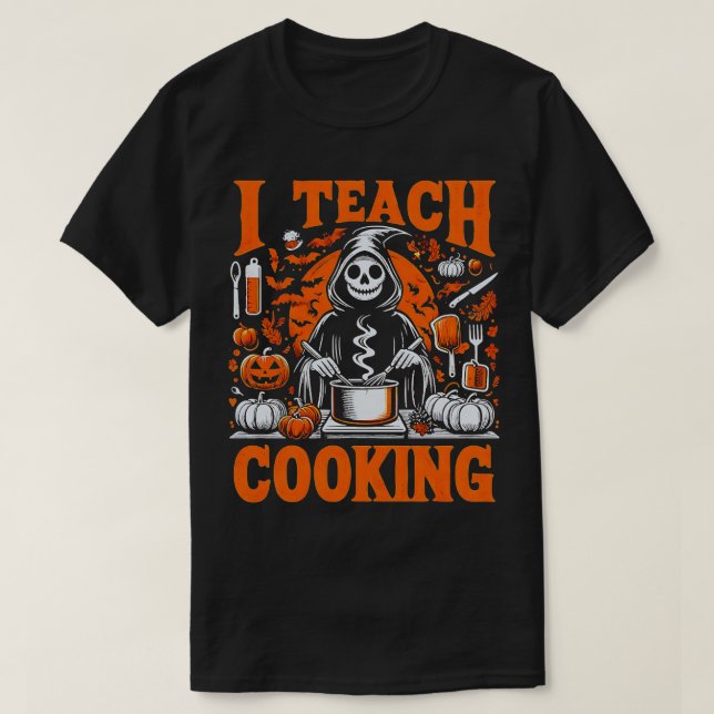 Camiseta Cozinha clássica de comida Obcecada da Escola de C (Frente do Design)