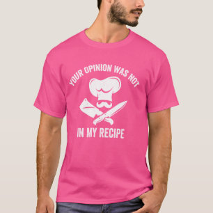 Camiseta Cozinha Cozinhar engraçada Humor Design para Chefs