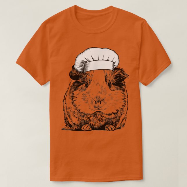 Camiseta Cozinha Cozinhar Engraçado Chef Animal (Frente do Design)