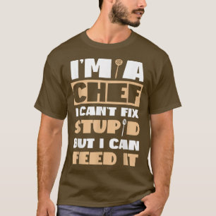Camiseta Cozinha Cozinheira do cozinhar IM Um Chef Que Não