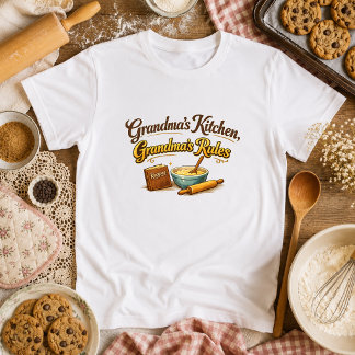 Camiseta Cozinha da Vovó, Regras da Vovó Vovó Assando