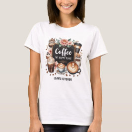 Camiseta ☕ Cozinha de Coffeecore Personalizada Café Café Ca