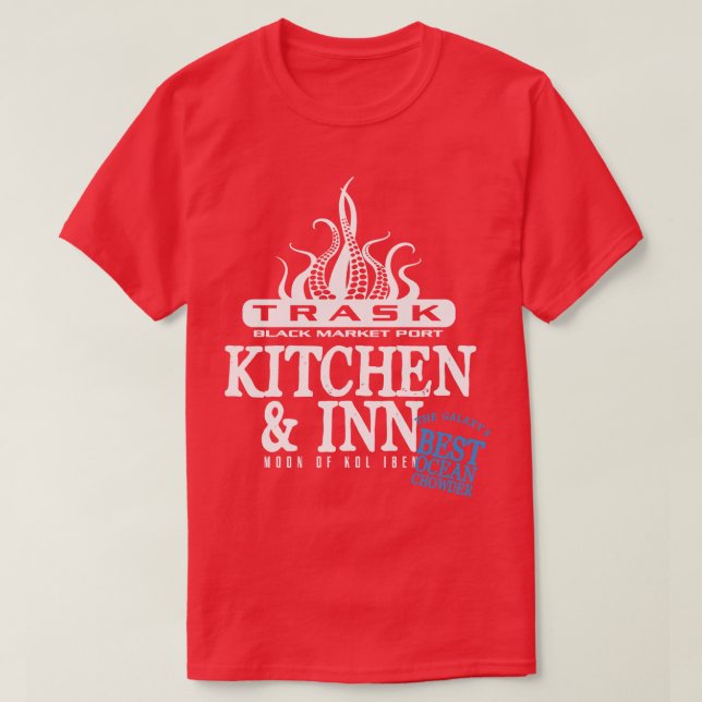 Camiseta Cozinha de Tráscara e Inn (Frente do Design)