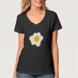 Camiseta Cozinha E Culinária Ovo Frito É Feliz