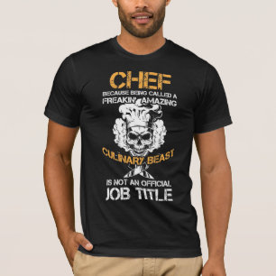Camiseta Cozinha Engraçada de Besta Culinária Cozinha Chef 