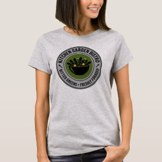 Camiseta Cozinha Jardim Bistrô Salada Dandelion Minimalista