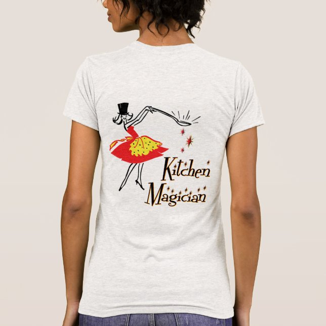 Camiseta Cozinha Magia Personalizável Retro Cook Art (Verso)