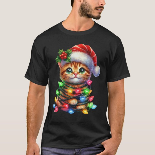Camiseta Cozinha Natal Aquarela (Frente)
