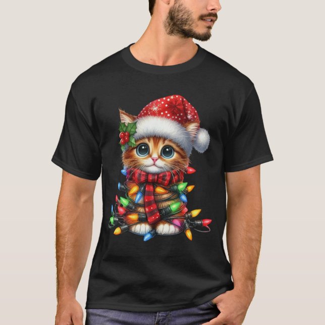 Camiseta Cozinha Natal Aquarela (Frente)