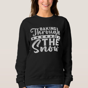 Camiseta Cozinhando Através Da Neve Culinária De Cozinha