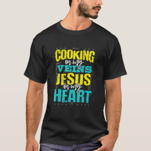 Camiseta Cozinhando em Minhas Veias Jesus no Meu Coração Co