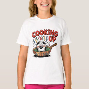 Camiseta Cozinhando O Jogo Bola De Futebol Frita Engraçad