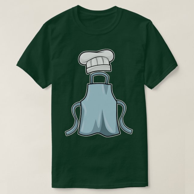 Camiseta Cozinhar avental e Cozinhar (Frente do Design)