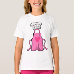 Camiseta Cozinhar avental e Cozinhar com coração