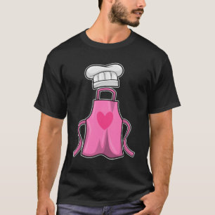 Camiseta Cozinhar avental e Cozinhar com coração