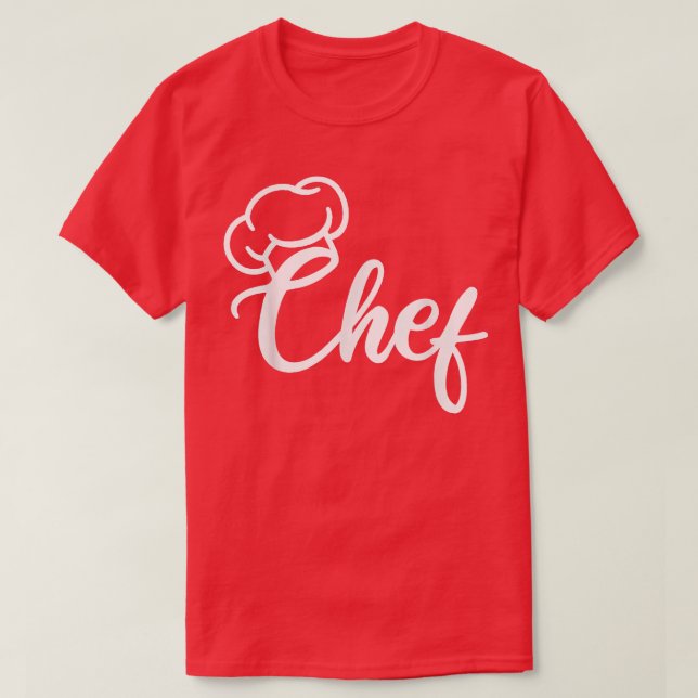 Camiseta Cozinhar Chef Hat (Frente do Design)