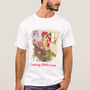 Camiseta Cozinhar Com Amor