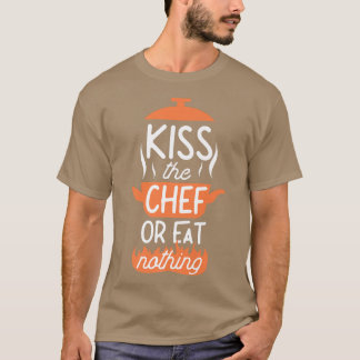 Camiseta Cozinhar Cook Kitchen Chef Beija O Chef Ou Não Com