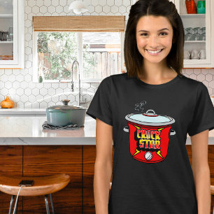Camiseta Cozinhar Crock Star Crock