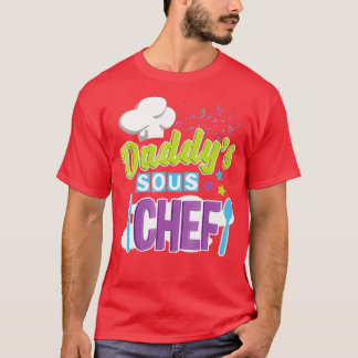 Camiseta Cozinhar Daddys Sous Chef Kids