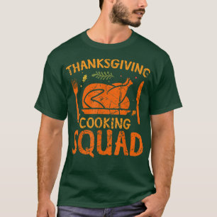 Camiseta Cozinhar de Ação de Graças Família Engraçada do Es