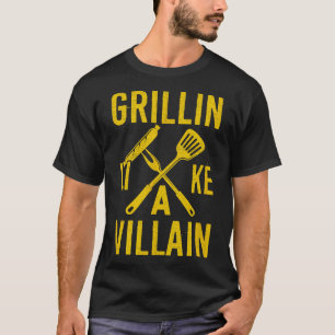 Camiseta Cozinhar De Bife De Carne De Bovino Grillin