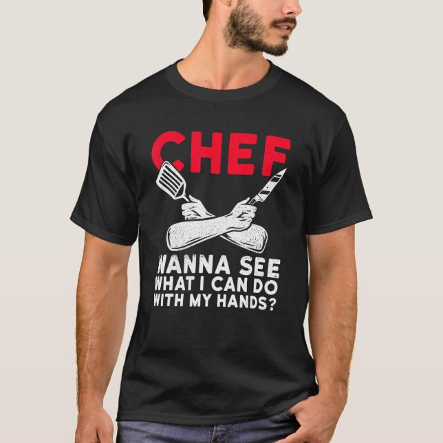 Camiseta Cozinhar De Chef Para Um Chef (Frente)