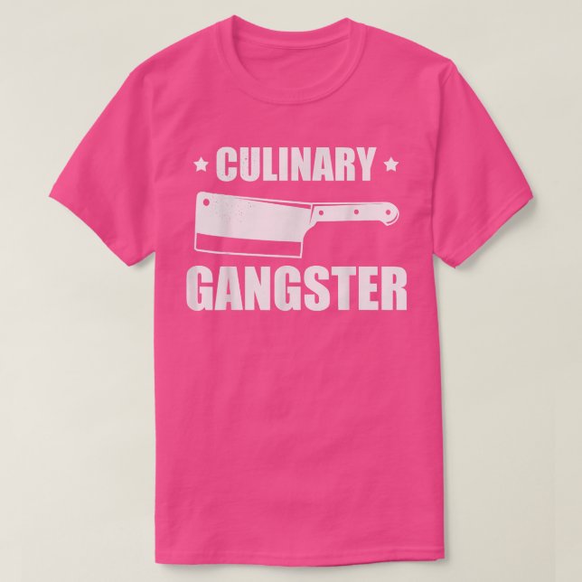 Camiseta Cozinhar de Chefs cozinhar Culinário Gangster Sous (Frente do Design)
