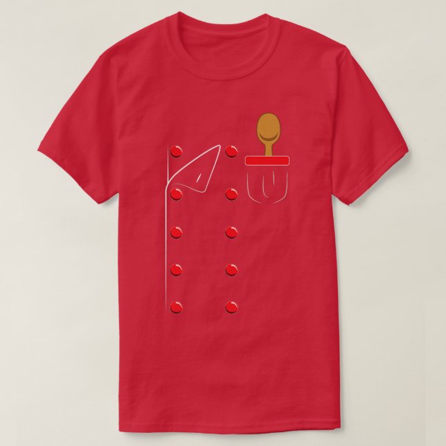 Camiseta Cozinhar de Cook de Jaqueta Uniforme de Chef (Frente do Design)