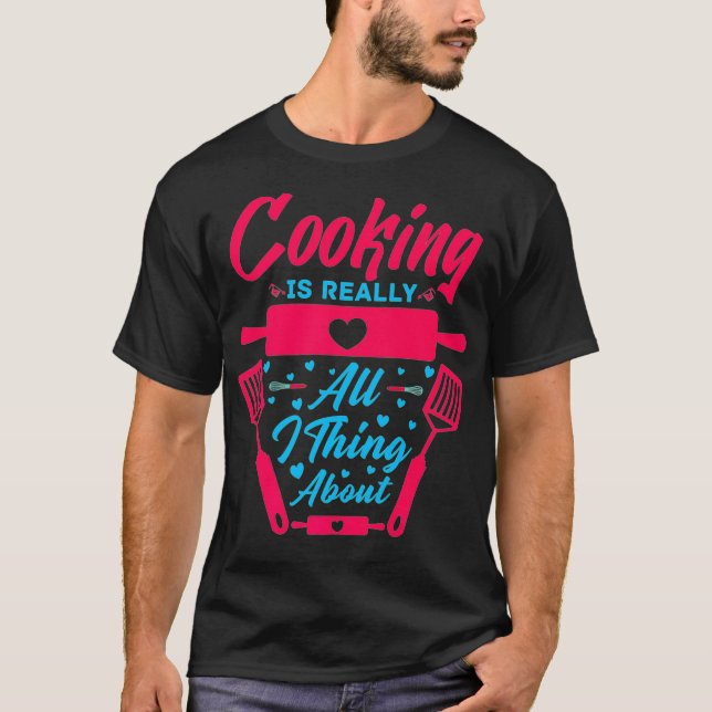 Camiseta Cozinhar de culinária Cozinha cozinheira cozinheir (Frente)