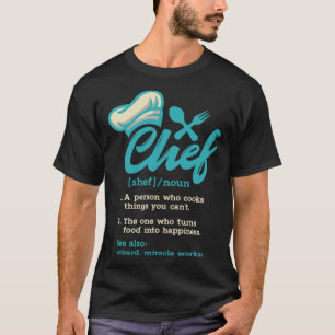 Camiseta Cozinhar de Definição de Chef Retro Guru - Chefe C