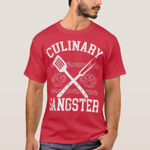 Camiseta Cozinhar de Gangster Culinário Mestre Chef Hat Pro